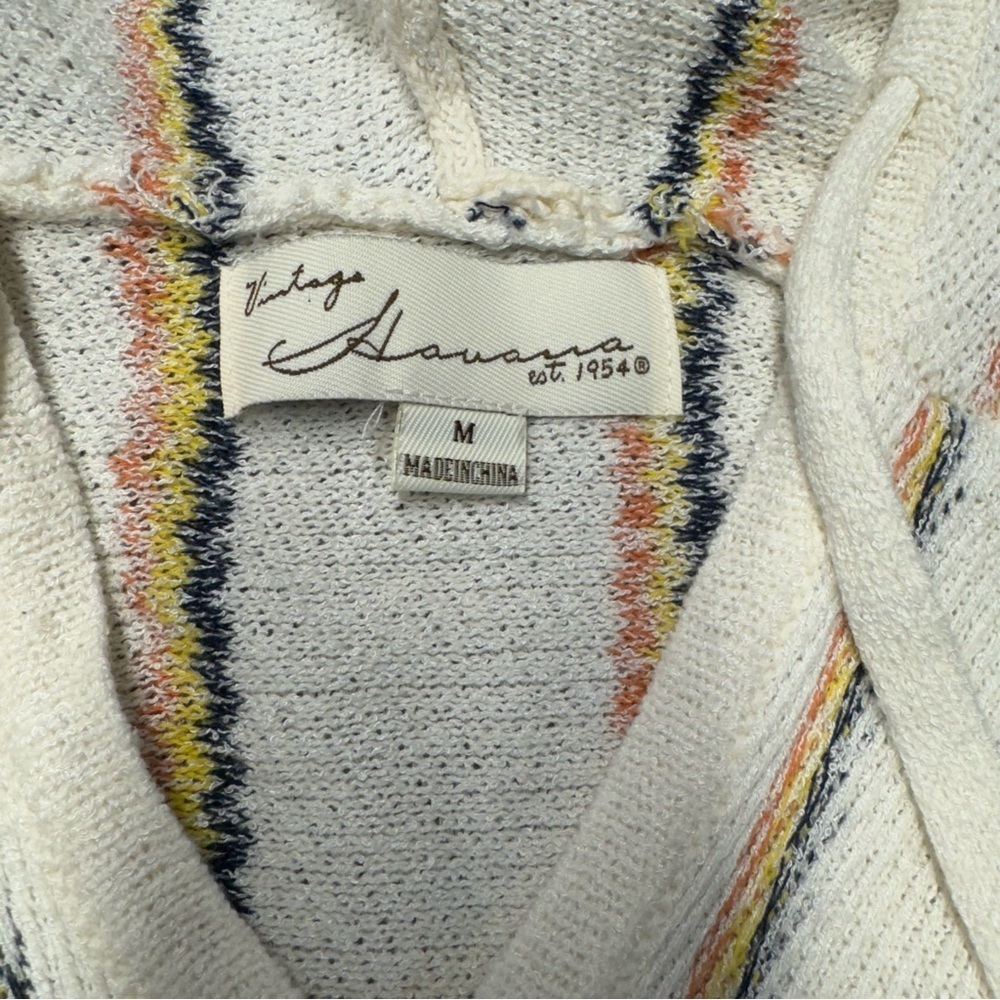 Vintage Havana Striped lightweight Beach Hoodie - Picture 4 of 6